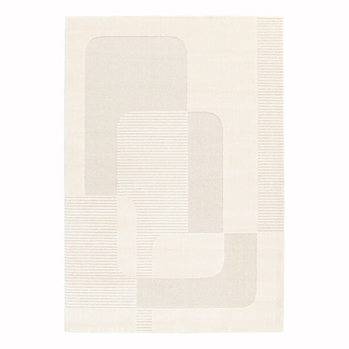 AFK Living vloerkleed Vauban - reliëfeffect - wit - 200x290 cm