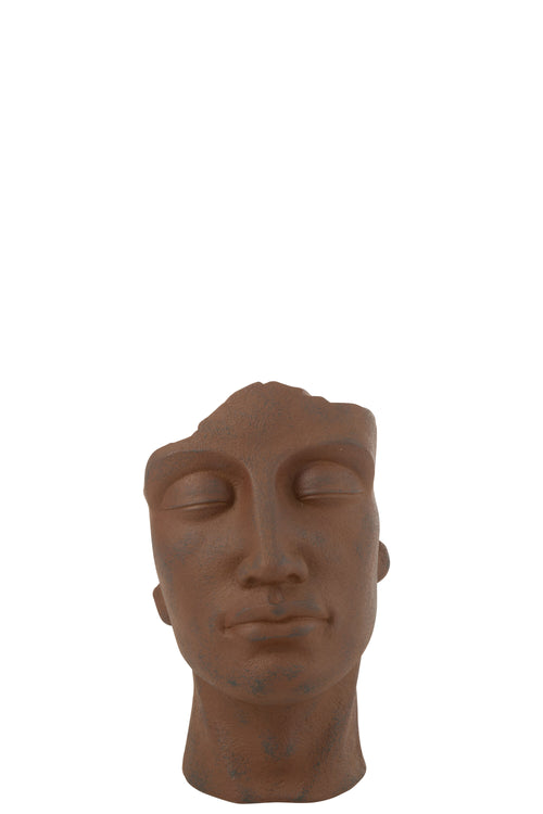 J-Line bloempot David - keramiek - roest - small - Ø 22 cm - vtwonen shop