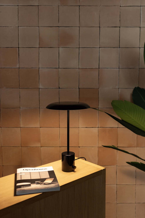 Faro Hoshi Bureaulamp Glanzend Zwart 2700K