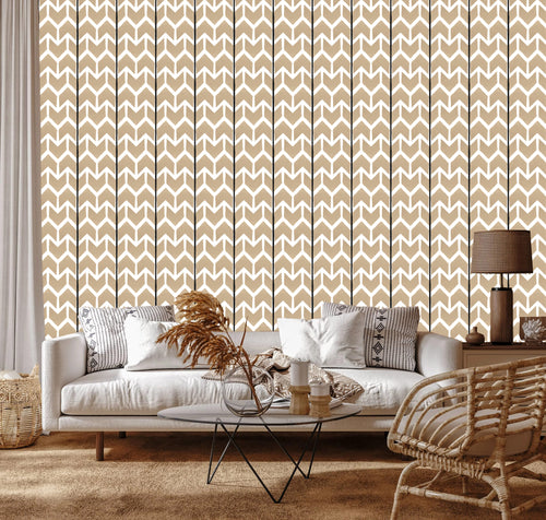 Catchii Behang Ikat Arrows lilac/off white