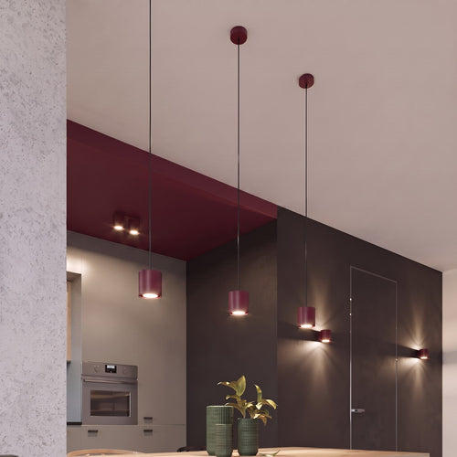 Sollux Lighting Plafondlamp ORBIS 2 bordeaux - 26x10x12cm