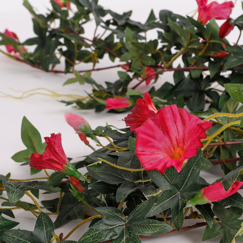 Mica Decorations Petunia Kunst Hangplant - L15 x B20 x H80 cm - Fuchsia