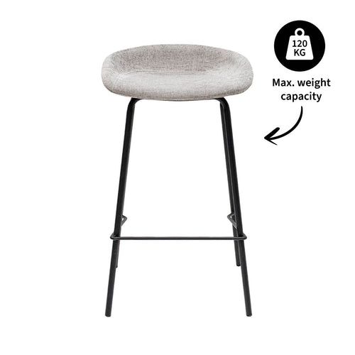 Kick barkruk Riga - 70cm - Grijs - vtwonen shop