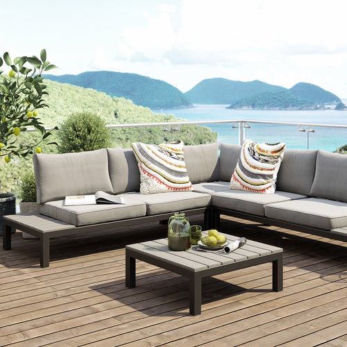 Kare Design Tuinmeubelset Holiday zwart