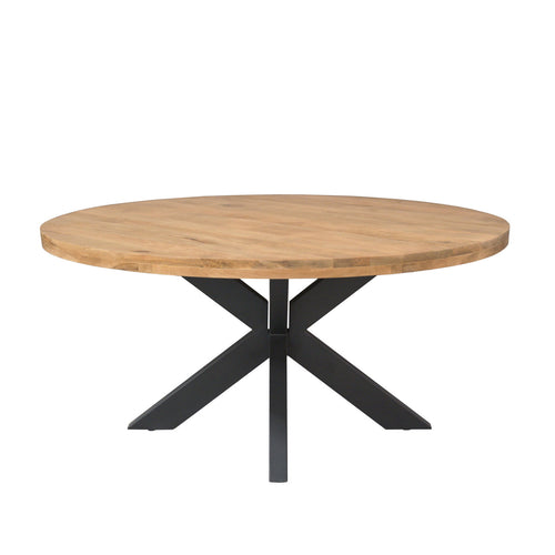 Starfurn Eettafel Dakota - Rond Naturel Hout - Ø150x76cm