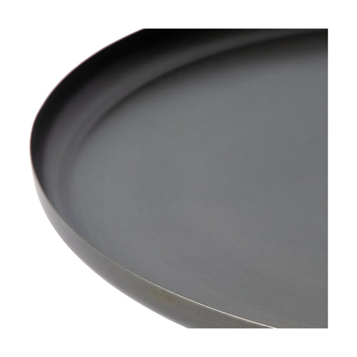 Atmooz dienblad Eleo M 34 cm - antiek zink - Ø 34 x H 2 cm
