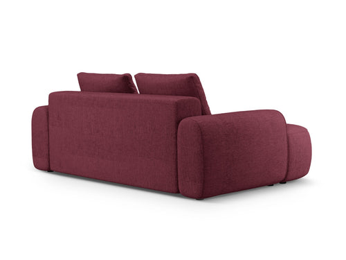 Cosmopolitan Design Bank Linz 3-zits, structurele stof bordeaux - 100x200x84cm
