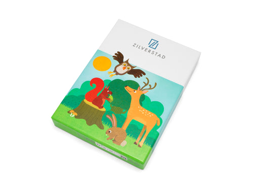Zilverstad - Kindercouvert Bosdieren - 4 delig - RVS