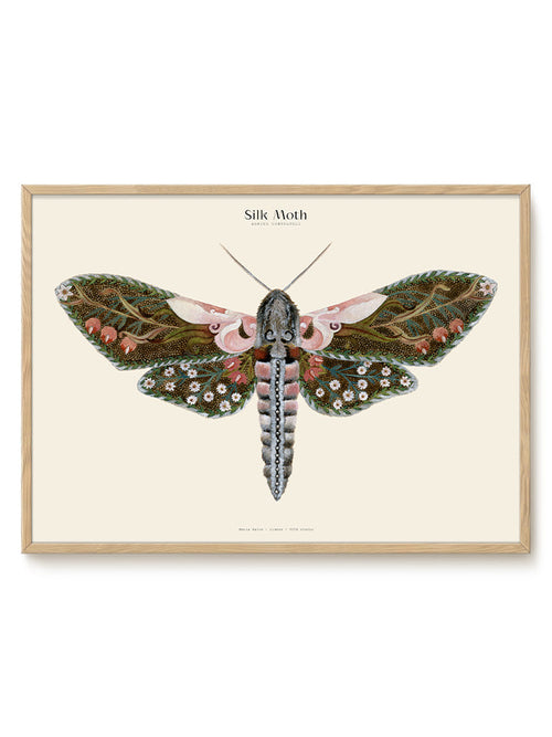 Matos - W. Morris inspired - Silk Moths No.4 - PSTR studio Kunst Poster - vtwonen shop