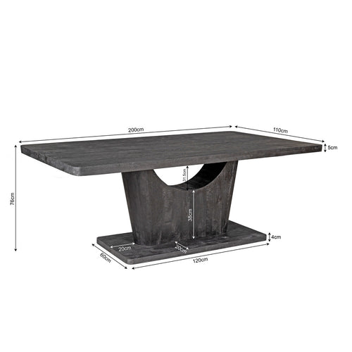 StarFurn Eettafel Voco - Ovaal Bruin Hout - 240x110x76cm - vtwonen shop