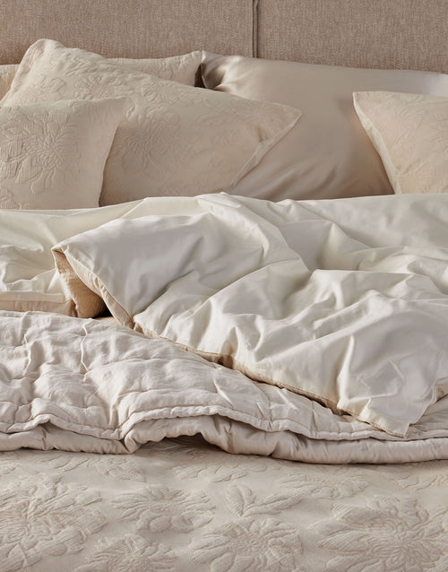 Essenza Philippine dekbedovertrek - Tweepersoons – 200x200/220 cm - Oatmeal
