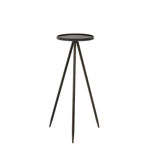 Light & Living bijzettafel ENVIRA - zwart,grijs - Ø30cm - vtwonen shop