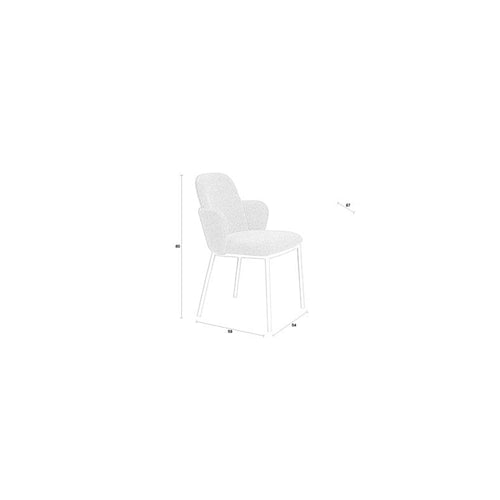 Housecraft Living Jerrico Eetkamerstoelen Licht Beige - Set van 2 - vtwonen shop