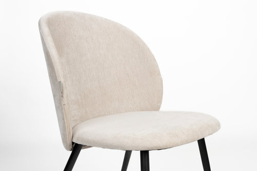 Zuiver Cozy Eetkamerstoelen Beige - Set van 2 - vtwonen shop