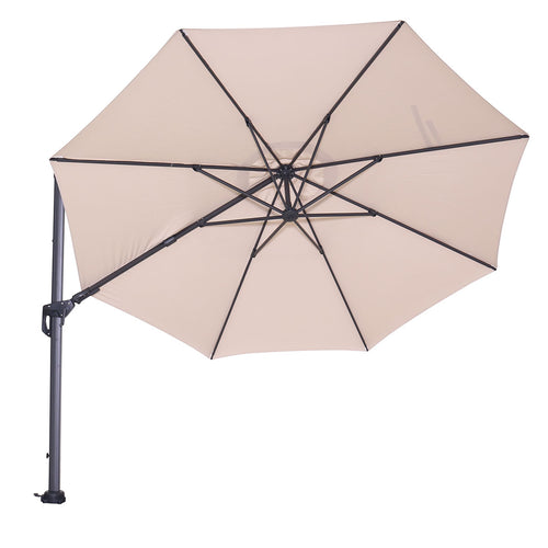 Hawaii parasol - Ø350 cm - carbon black - ecru