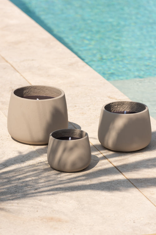 J-Line buitenkaars Cyra - cement - grijs - medium