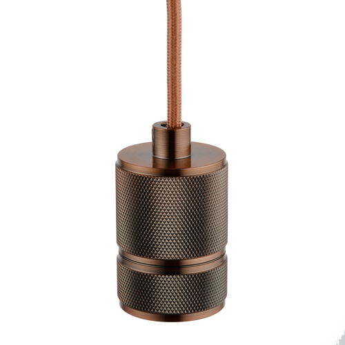 Lighto - Pendel Koper E27 fitting - Classic - 1.5m Snoer - Met Plafondkap