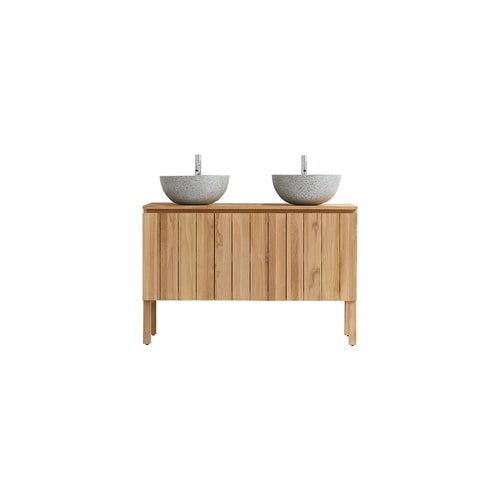Tikamoon Massief teakhouten badmeubel 120 cm - Naturel