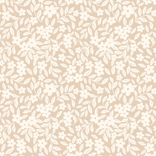 ESTAhome behang bloemetjes beige - 50 x 900 cm - 131438 - vtwonen shop