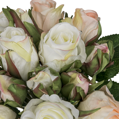 Flourify kunstbloem - Rozenboeket - 29 cm