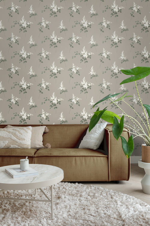 Borastapeter behang bloemen bruin - 53 cm x 10.05 m - 660377 - vtwonen shop