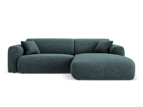 Cosmopolitan Design rechter hoekbank Nolio 4-zits, chenille, olie - 170x235x72cm