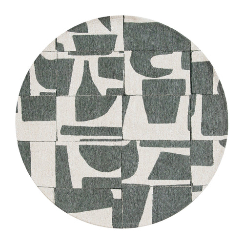 Louis De Poortere vloerkleed Sea Spray - groen - 140x140cm - vtwonen shop