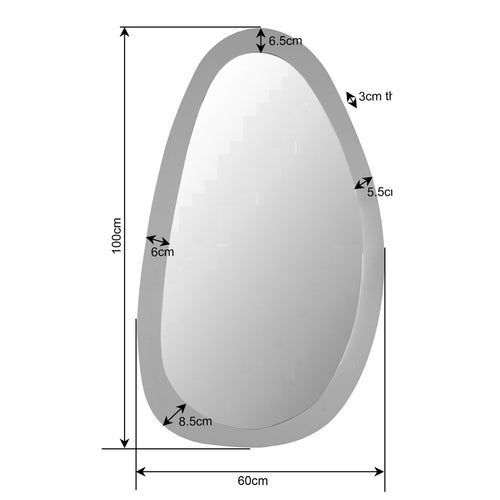 StarFurn Spiegel Lou - Organisch Bruin Hout - 60x3x100cm - vtwonen shop