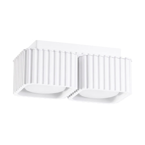 Sollux Lighting Plafondlamp RIFF 2 wit Gx53 - 20,5x10x8cm