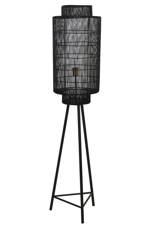 Light & Living vloerlamp Gruaro - zwart - 32x32x150 cm