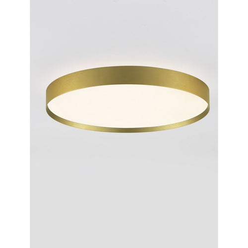 Nova Luce ROI Inbouw plafondlamp geborsteld goud, Triac dimbare LED 48W 3724lm 2700-3000K CCT