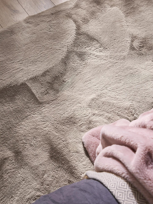 benuta nepbont vloerkleed Dave - taupe - 200x300 cm