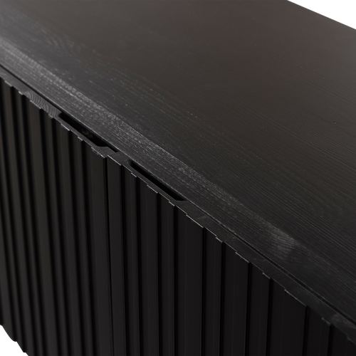 WOOOD tv meubel Grand Gravure - Grenen - Zwart - 56x180x46 - vtwonen shop