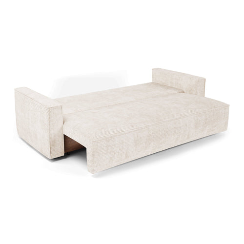 Premium Interiors - Slaapbank met opbergruimte  - corduroy crème 254cm