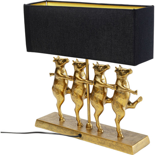 Kare Design tafellamp - koeien cancan - goud - vtwonen shop