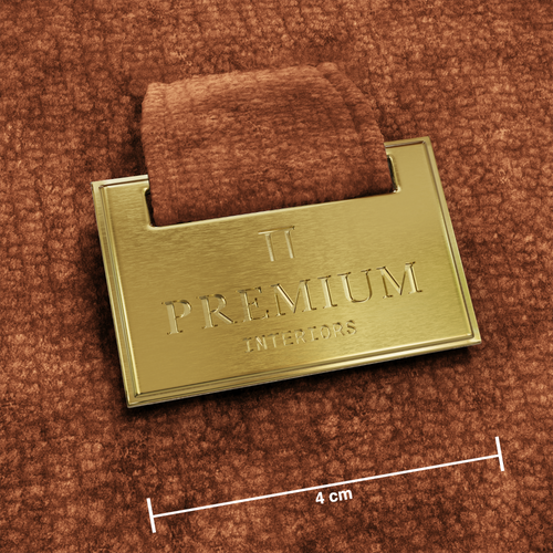Premium Interiors - Bank COCOON - gewaafd fluweel terracotta 230cm