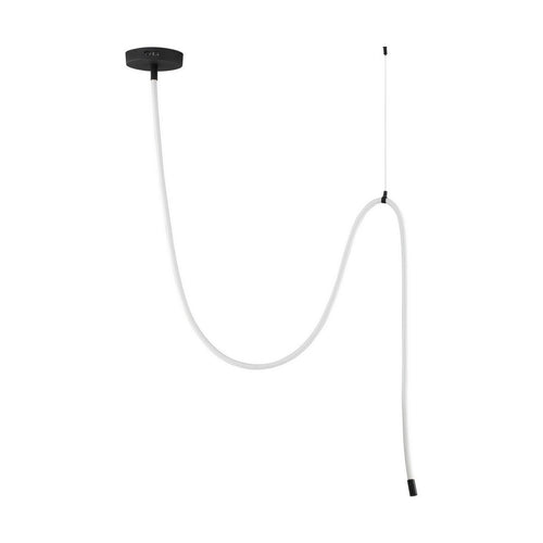 Nova Luce ILANE Geïntegreerde LED-hanglamp voor plafond, zandkleurig zwart, Triac dimbaar, 33W, 2499lm, 3000K