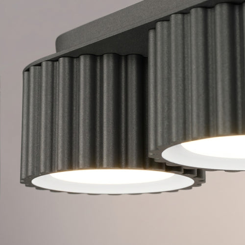 Sollux Lighting Plafondlamp AURA 3 zwart Gx53 - 32,5x10x8cm