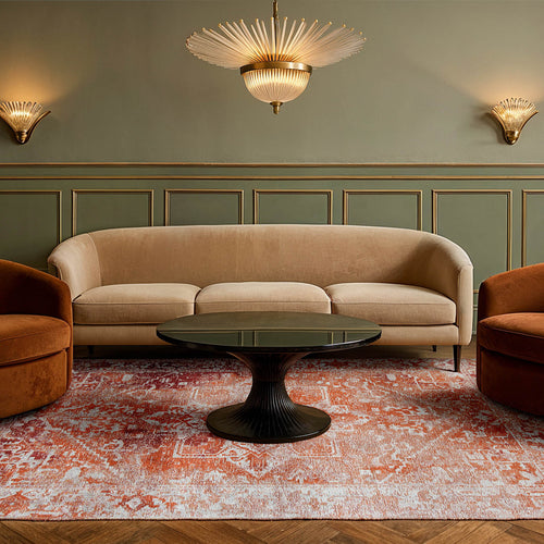 Lola&Moi vloerkleed Brick - rood -240x340cm - vtwonen shop