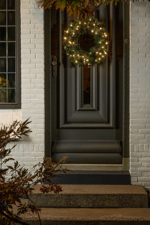 Black Box Trees Limber krans led outdoor groen warm wit multicolour 50L TIPS 140 en timer & dimmer afstandsbediening - h15xd60cm