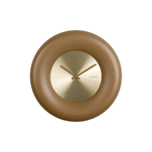 Karlsson wandklok Cadiz Wheeler - bruin - Ø40cm