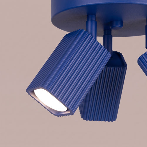 Sollux Lighting Plafondlamp RAYO 3P ultramarijn - 20x20x18cm