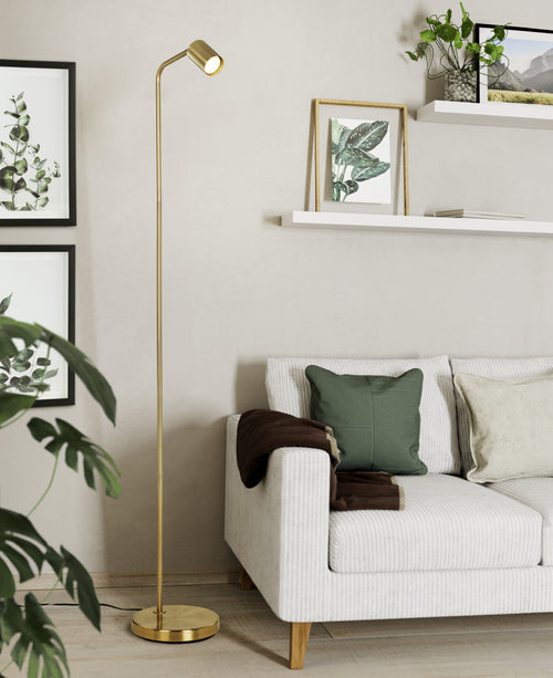 EGLO vloerlamp Rigomagno - gu10 - staal - goud