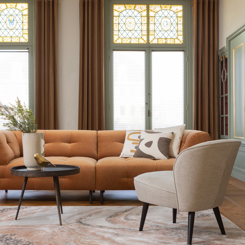 WOOOD bijzettafel L Bounds - Metaal - Antique Goud - 44x58x58 - vtwonen shop