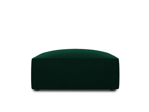 Micadoni Poef Ruby flueel, flessengroen - 93x93x40cm