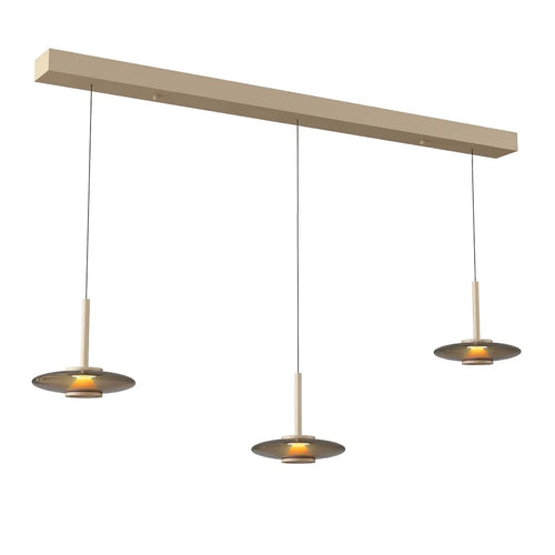 Artdelight hanglamp Madison - 3 lichts - 130  x  200   cm - champagne