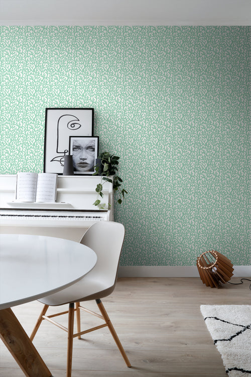 ESTAhome behang koraal mintgroen en wit - 50 x 900 cm - 131012 - vtwonen shop