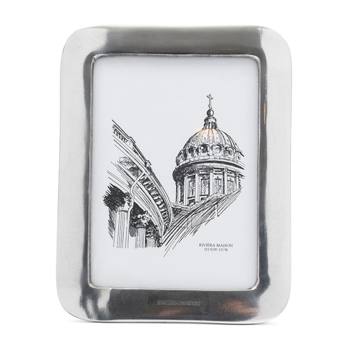 Rivièra Maison RM Rounded Edges Photo Frame 13x18 - Aluminium, Glas - Zilver - vtwonen shop