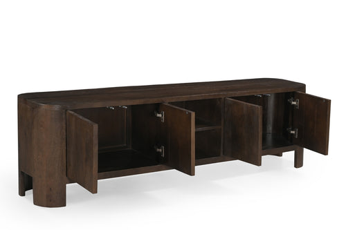 Giga Meubel Tv-Meubel Mitchel - Mangohout - Donkerbruin - 200cm