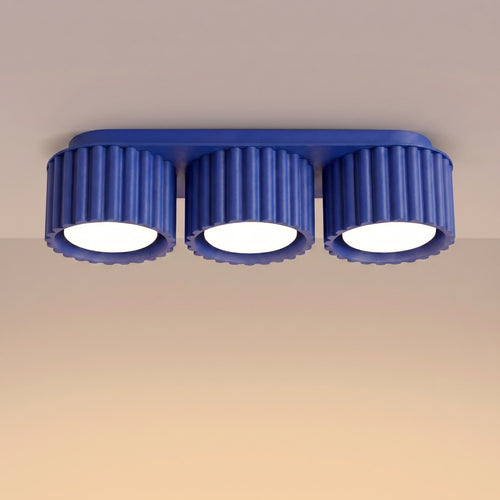 Sollux Lighting Plafondlamp AURA 3 ultramarijn Gx53 - 32,5x10x8cm
